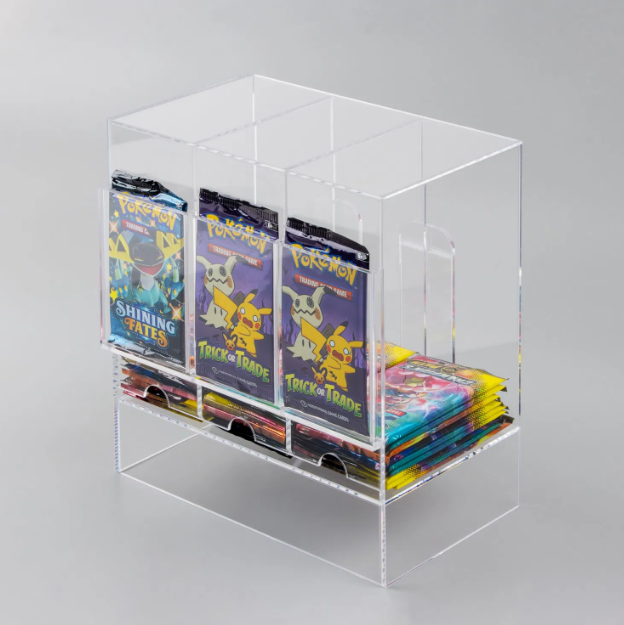 PYP 3-Slot Booster Pack Dispenser Acrylic Case