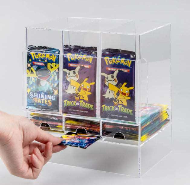 PYP 3-Slot Booster Pack Dispenser Acrylic Case