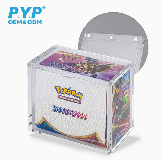 PYP Pokemon Booster Box Acrylic Display Case - Top Magnetic Lid