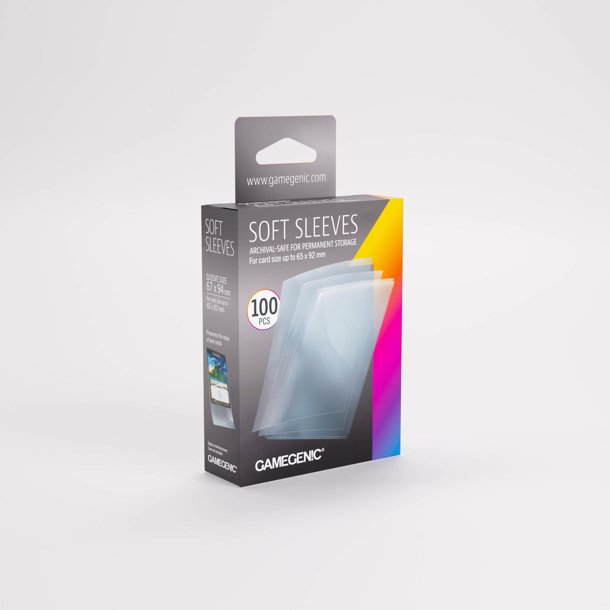 Gamegenic Sleeve Standard Size 100pcs "Soft Sleeves" (Penny Sleeve)