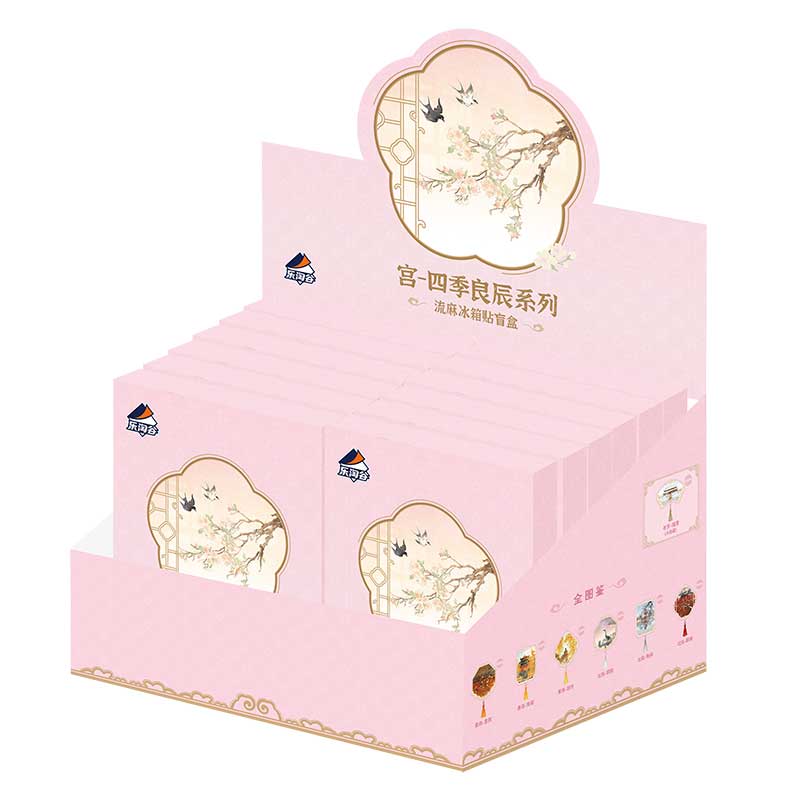 Palace Series Four Seasons Liquid Sand Fridge Magnets Blind Box-Whole Box (12pcs)-Suplay-Ace Cards & Collectibles
