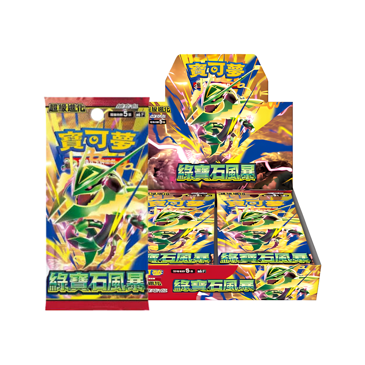 Pokemon TCG: Mega Evolution Booster Storm Emeralda 超級進化 寶可夢擴充包 "綠寶石風暴" [M6F] (Traditional Chinese)-Single Pack (Random)-The Pokémon Company-Ace Cards & Collectibles