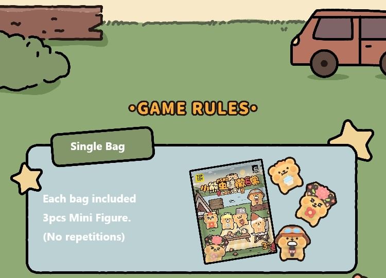 TOPTOY x Bear Is Bug Lazy Dairy Series Mini Figure Blind Bag-Single (Random)-TopToy-Ace Cards & Collectibles