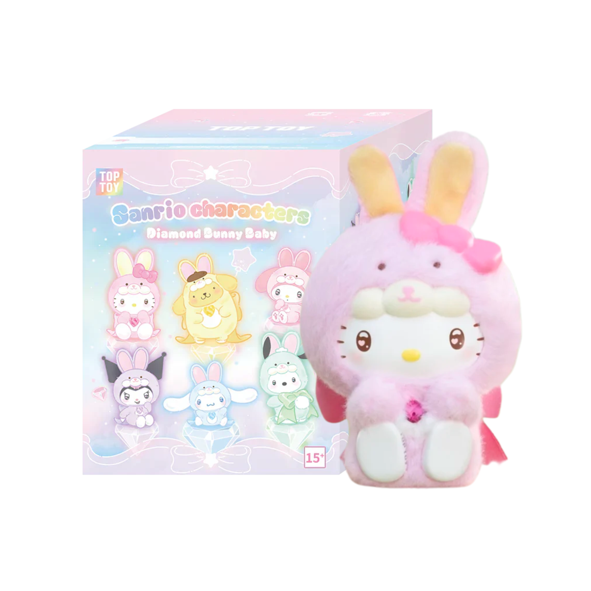 TopToy x Sanrio Characters "Diamond Bunny Baby" Plushie Blind Box-Single Box (Random)-TopToy-Ace Cards & Collectibles