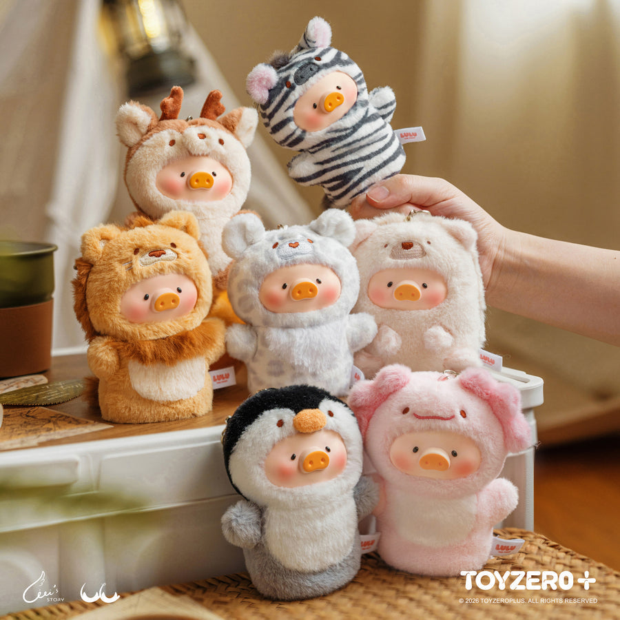 ToyZeroPlus Lulu The Piggy Animal Party V2 Cutest Butler Series Vinyl Face Key Cover Pendant-Single Box (Random)-ToyZeroPlus-Ace Cards & Collectibles
