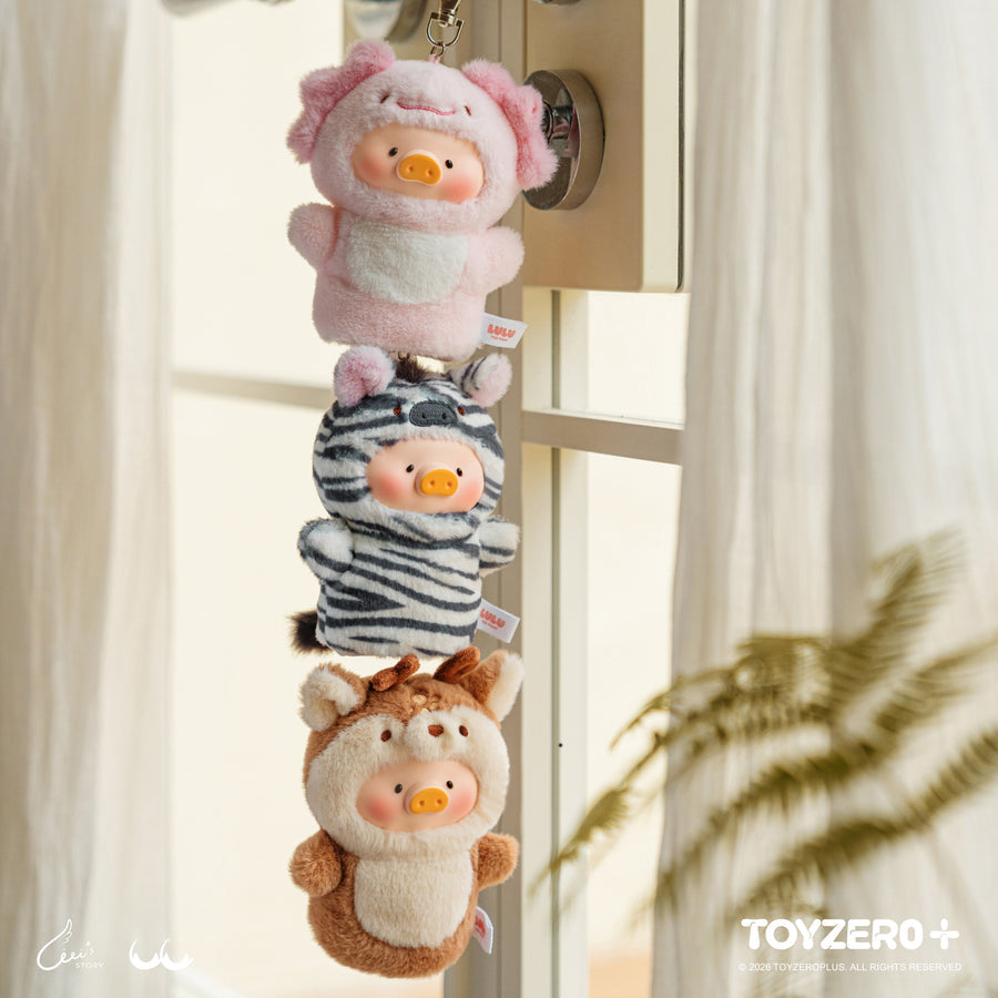 ToyZeroPlus Lulu The Piggy Animal Party V2 Cutest Butler Series Vinyl Face Key Cover Pendant-Single Box (Random)-ToyZeroPlus-Ace Cards & Collectibles