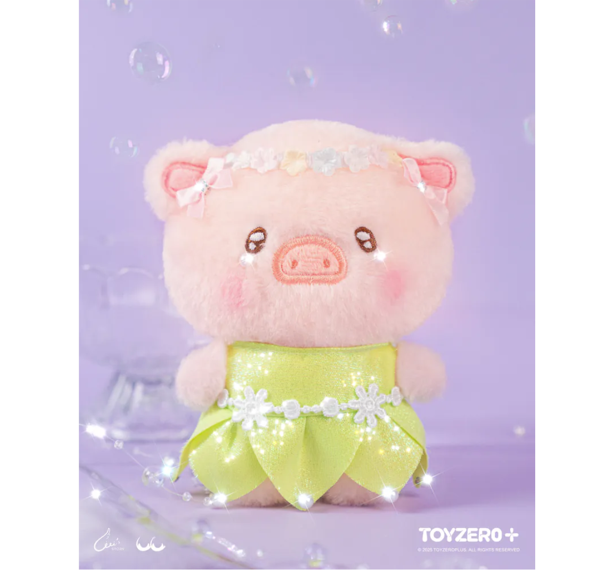 ToyZeroPlus x LuLu the Piggy LuLuLand - Flower Fairy Lu Plush Keychain-ToyZeroPlus-Ace Cards & Collectibles