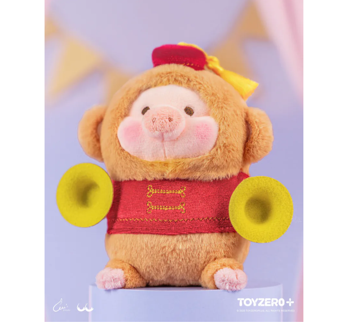 ToyZeroPlus x LuLu the Piggy LuLuLand - Naughty Monkey Lu Plush Keychain-ToyZeroPlus-Ace Cards & Collectibles