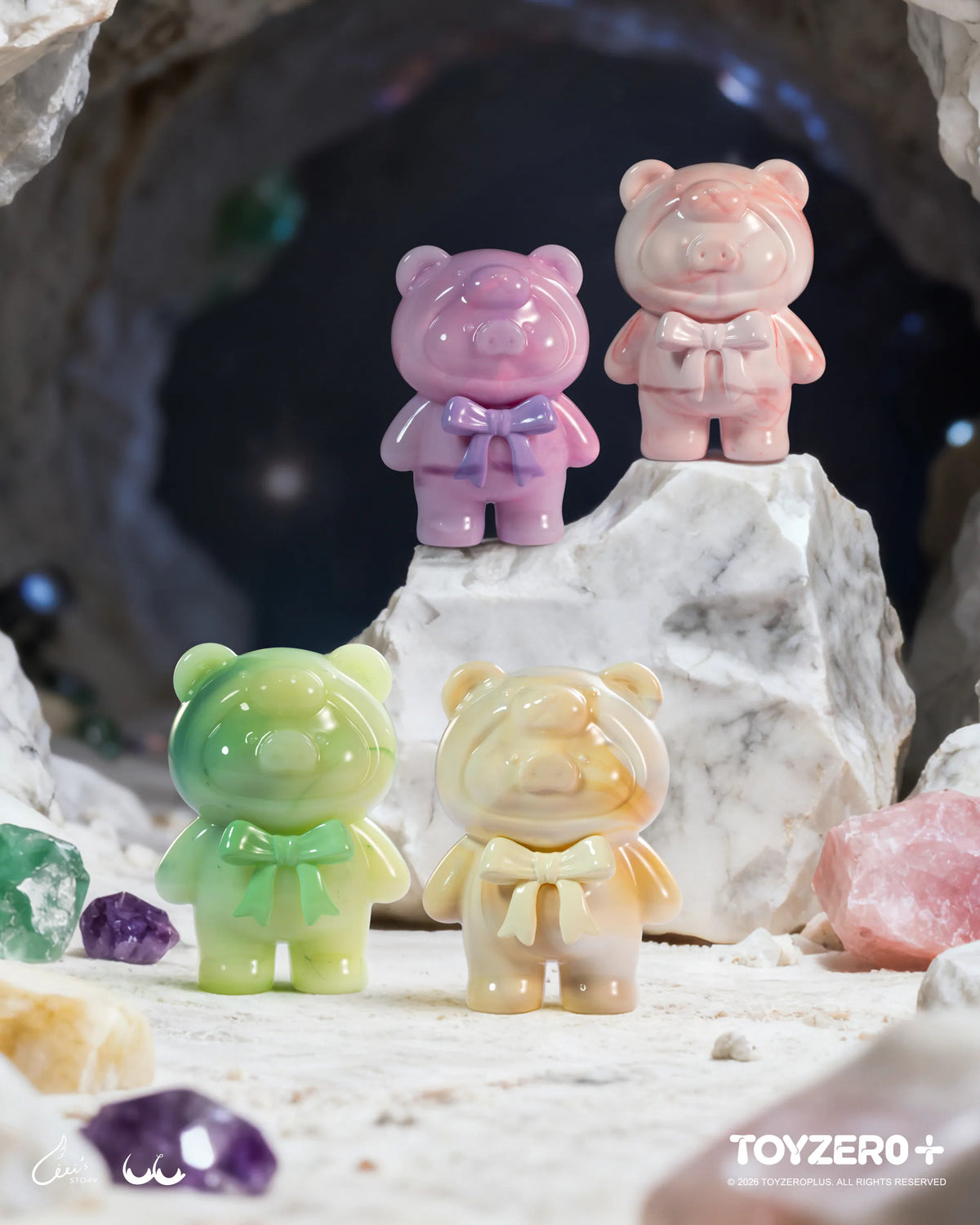 ToyZeroPlus x LuLu the Piggy The Canned Pig - Teddy Mini Ore Mining Series-Single Box (Random)-ToyZeroPlus-Ace Cards & Collectibles
