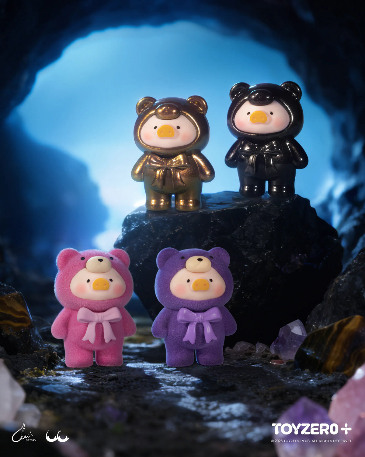 ToyZeroPlus x LuLu the Piggy The Canned Pig - Teddy Mini Ore Mining Series-Single Box (Random)-ToyZeroPlus-Ace Cards & Collectibles