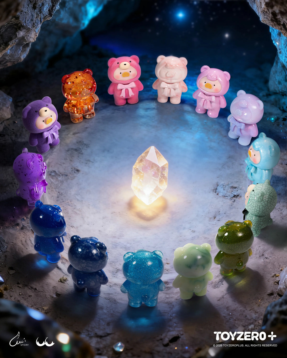 ToyZeroPlus x LuLu the Piggy The Canned Pig - Teddy Mini Ore Mining Series-Whole Box (20pcs)-ToyZeroPlus-Ace Cards & Collectibles