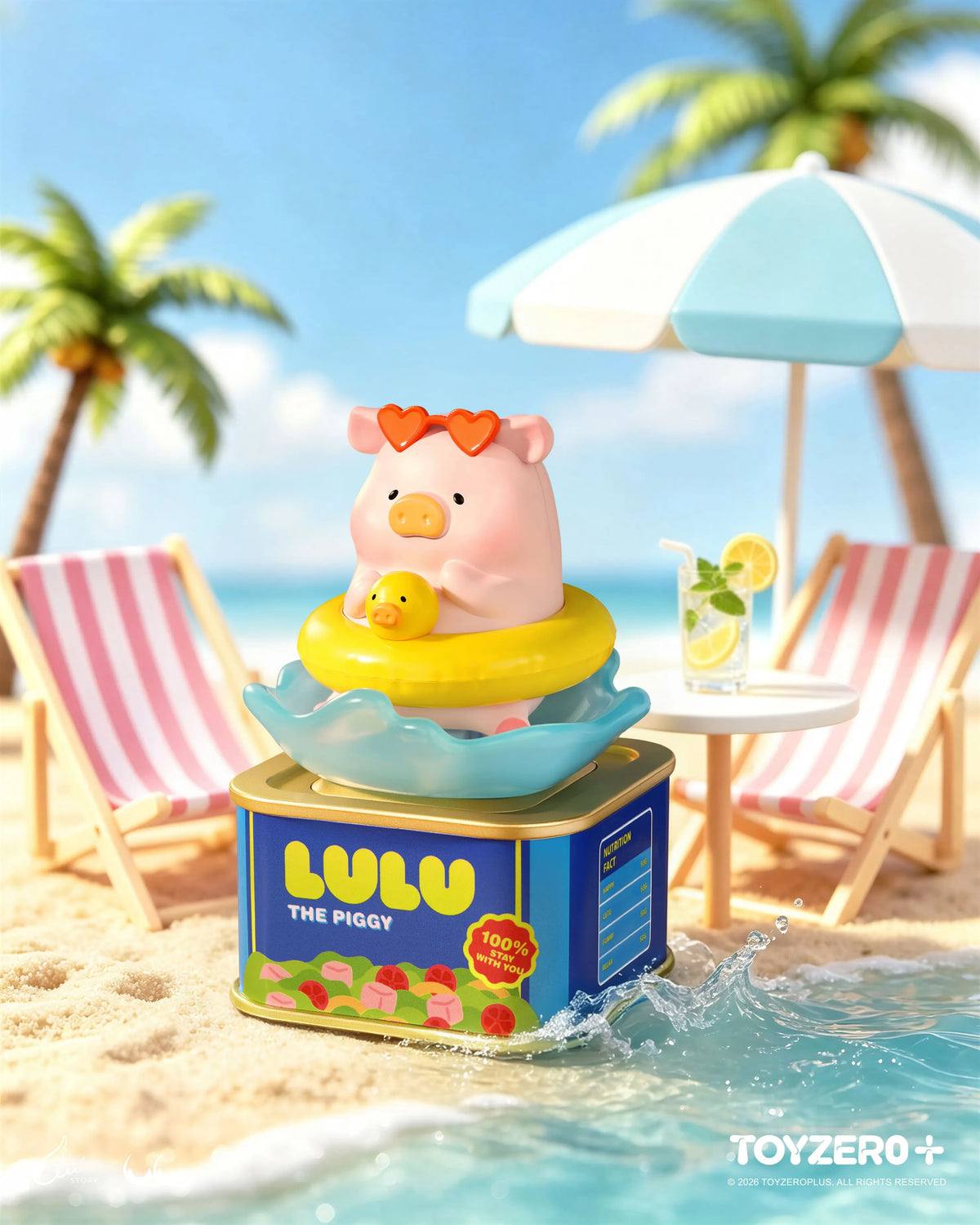 ToyZeroPlus x Lulu The Piggy "Holiday Series Solar Motion" Series Blind Box-Single Box (Random)-ToyZeroPlus-Ace Cards & Collectibles