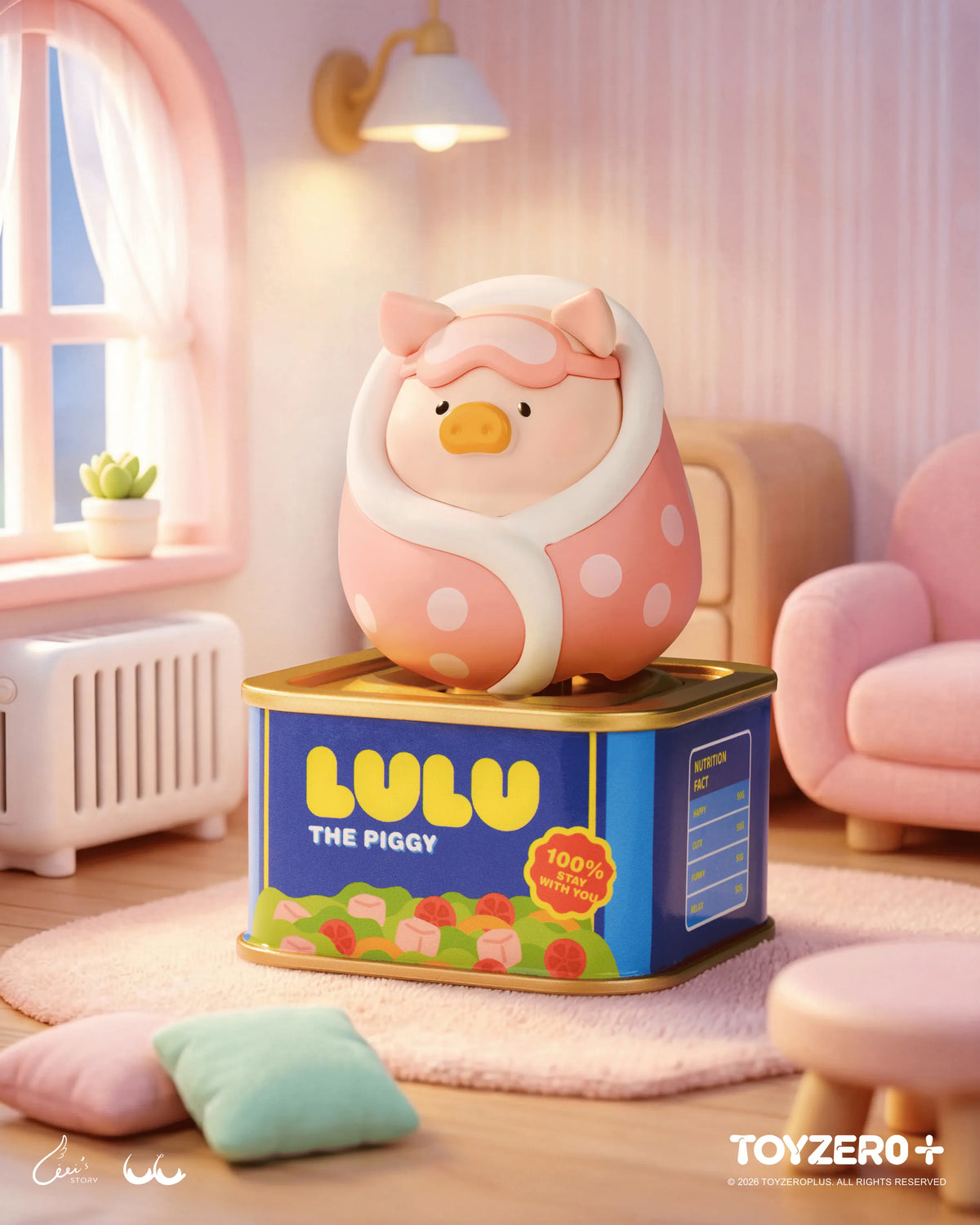 ToyZeroPlus x Lulu The Piggy "Holiday Series Solar Motion" Series Blind Box-Single Box (Random)-ToyZeroPlus-Ace Cards & Collectibles