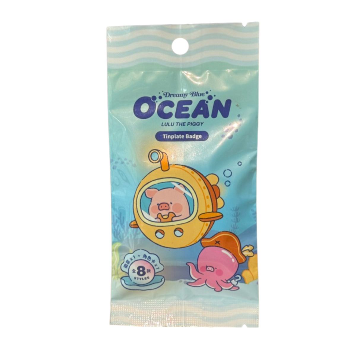 ToyZeroPlus x Lulu The Piggy Ocean Tinplate Badge (Random)-Single Pack (Random)-ToyZeroPlus-Ace Cards & Collectibles