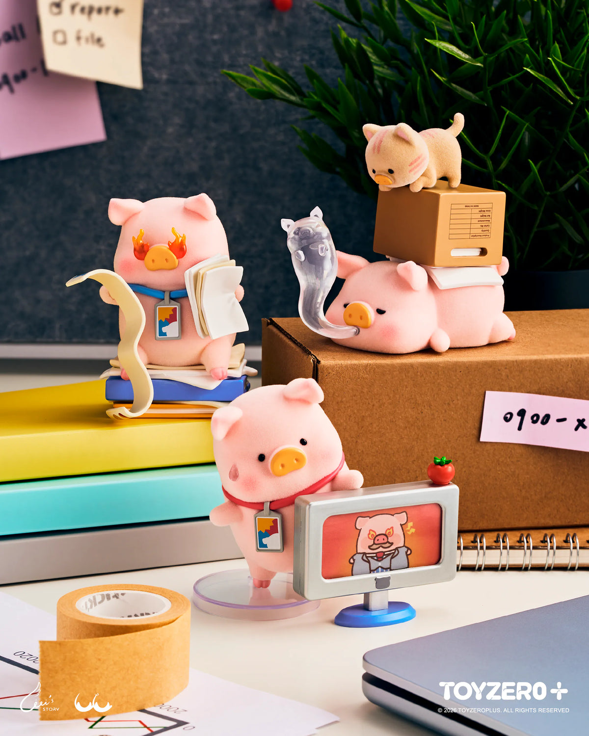 ToyZeroPlus x Lulu The Piggy "Too Much Pig Work To Do" Series Blind Box-Single Box (Random)-ToyZeroPlus-Ace Cards & Collectibles