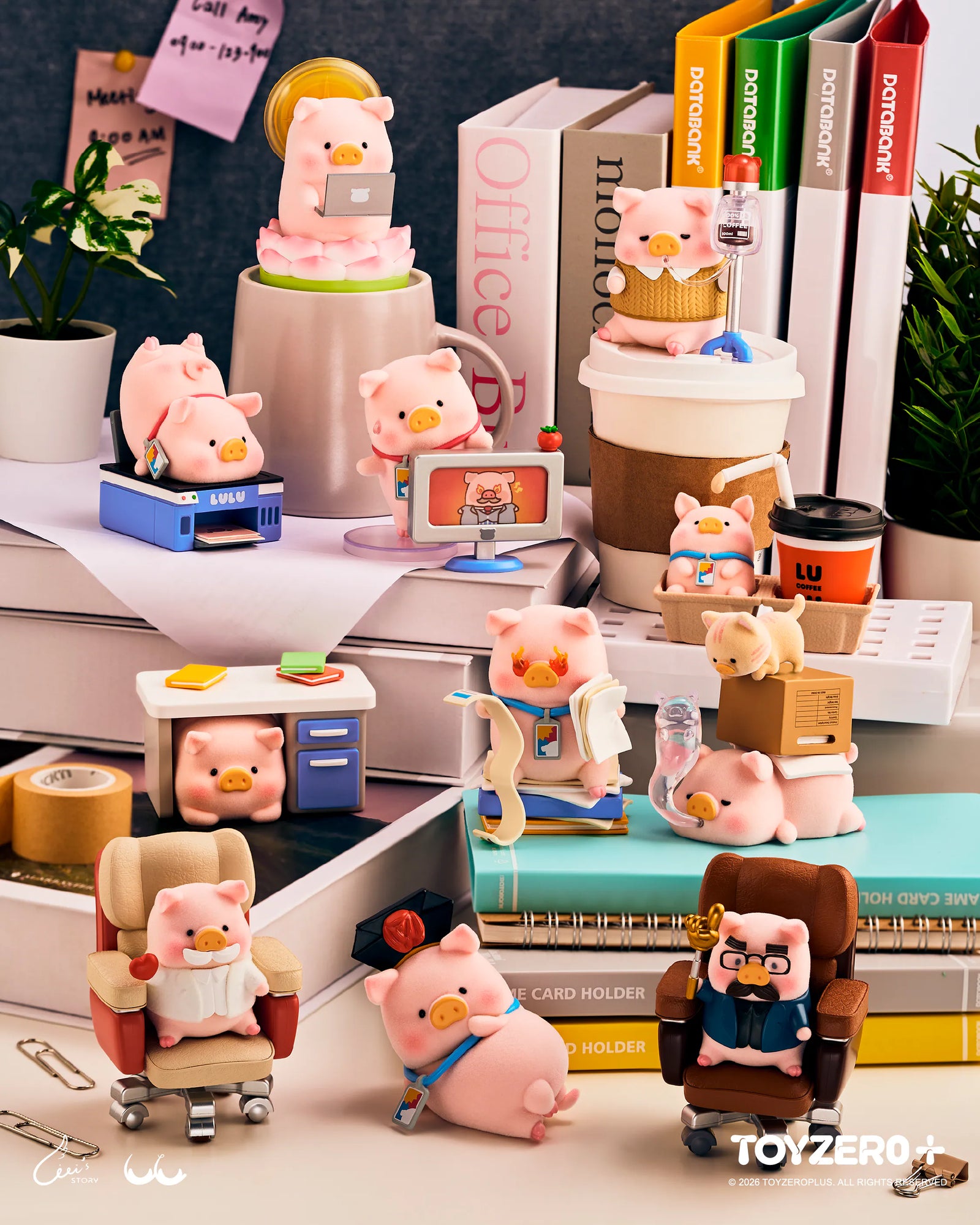ToyZeroPlus x Lulu The Piggy "Working Life is Full of Trouble" Series-Single Box (Random)-ToyZeroPlus-Ace Cards & Collectibles
