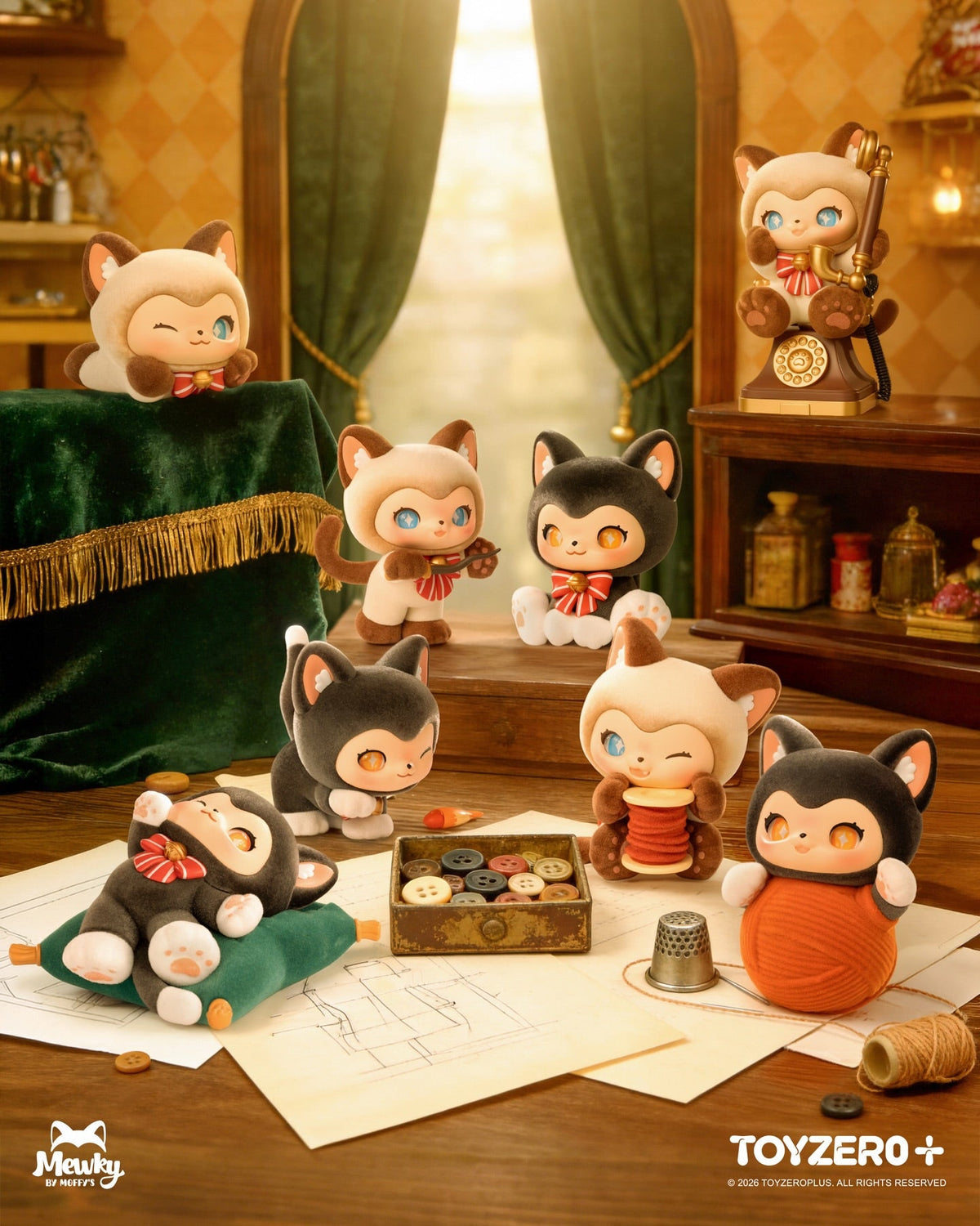 ToyZeroPlus x Mewky Moffy’s Magic Tailoring Shop "The Magic Furry Mewky" Series-Single Box (Random)-ToyZeroPlus-Ace Cards & Collectibles