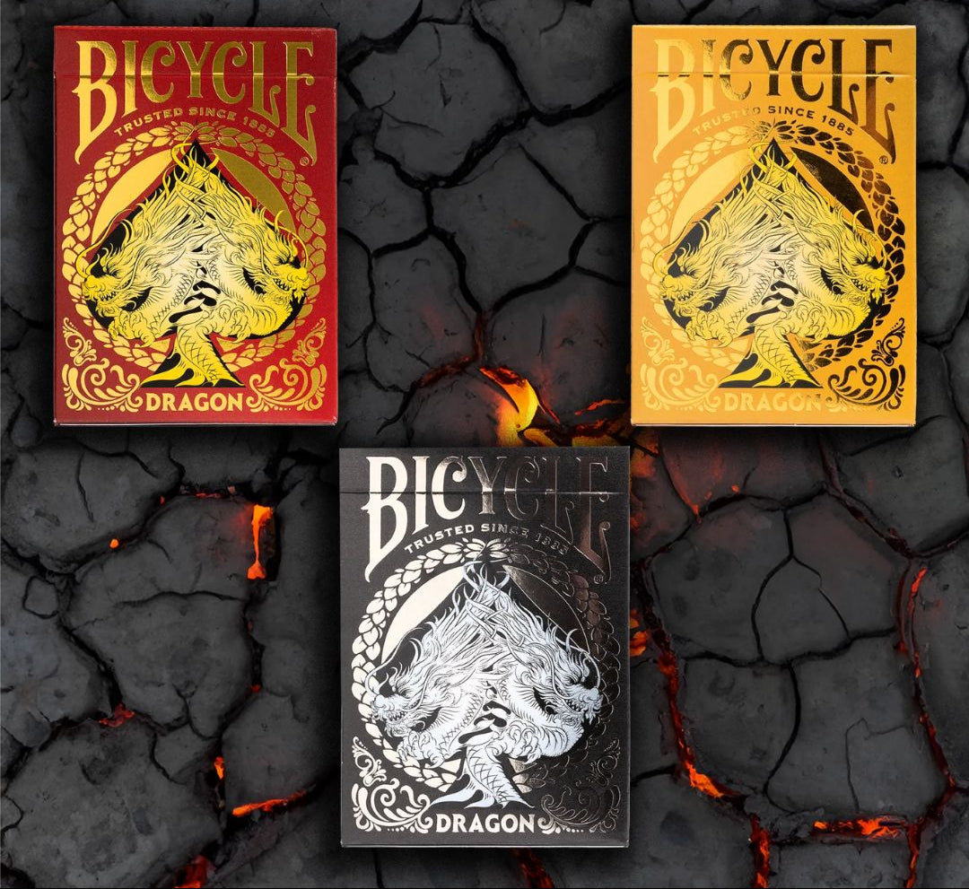 Bicycle Dragon Playing Cards-Black-United States Playing Cards Company-Ace Cards & Collectibles