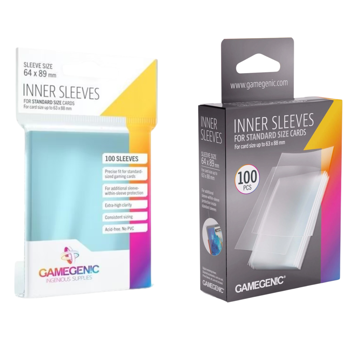 Gamegenic Sleeve Standard Size 100pcs "Inner Sleeves"