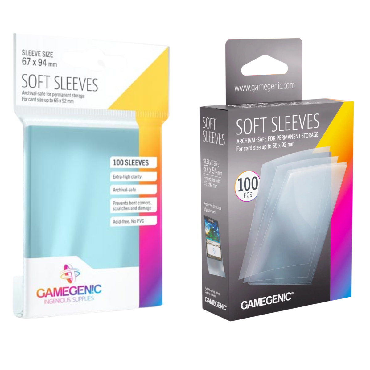 Gamegenic Sleeve Standard Size 100pcs "Soft Sleeves" (Penny Sleeve)