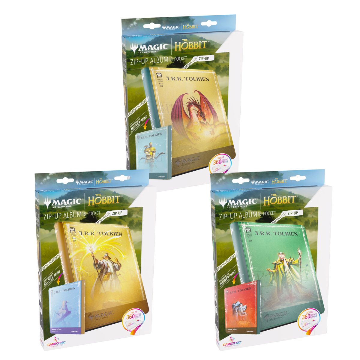 Gamegenic Magic: The Gathering The HOBBIT "ZIP-UP ALBUM 18-POCKET"