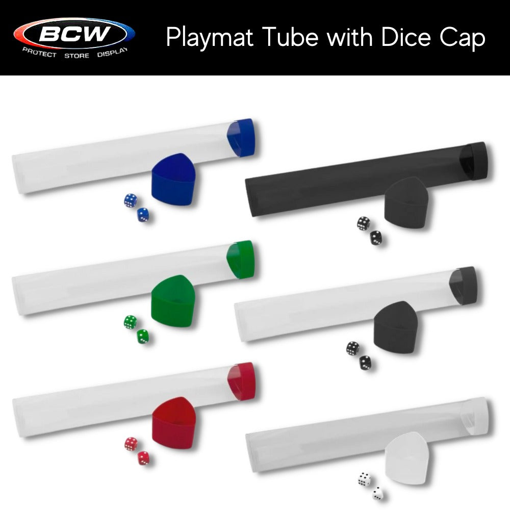 BCW Playmat Tube with Dice Cap