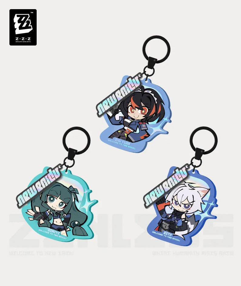 Zenless Zone Zero Ridu Chibi Keychain – Criminal Investigation Special Response Team