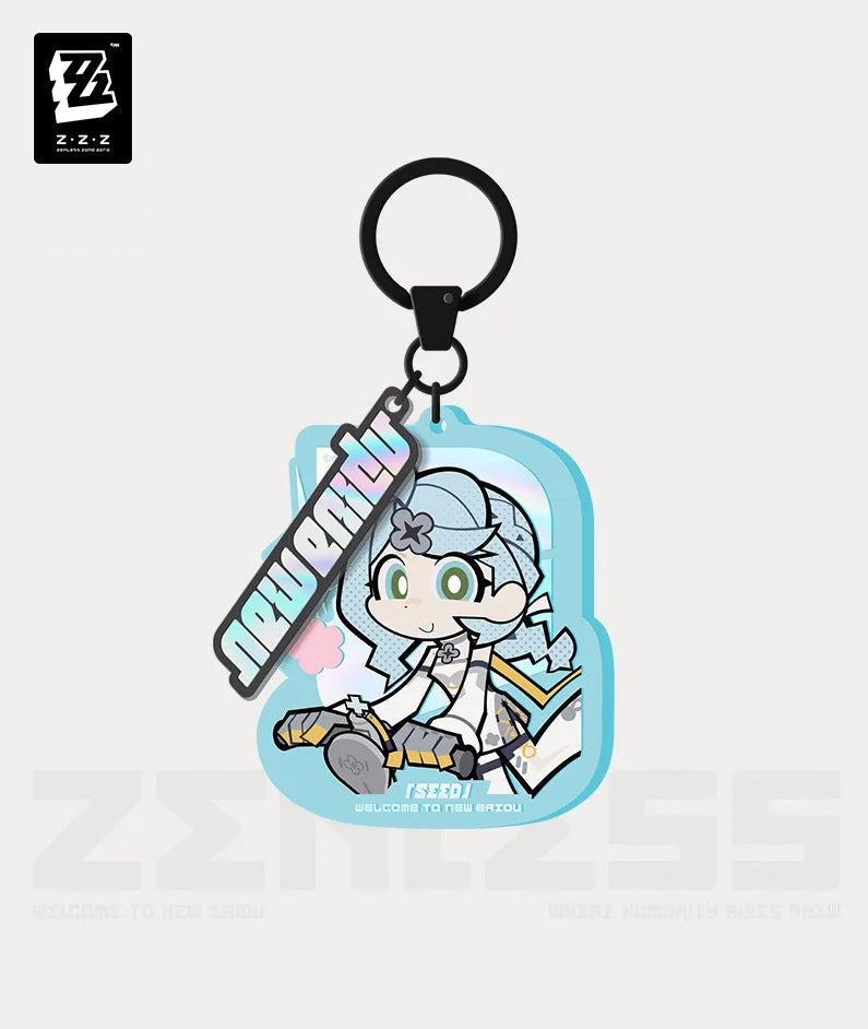Zenless Zone Zero New Eridu Series Obol Squad Chibi Acrylic Keychain