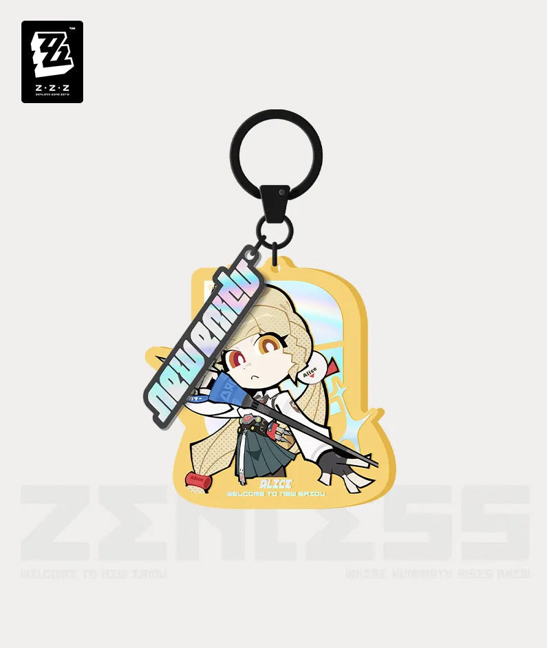 Zenless Zone Zero New Eridu Series Spook Shack Chibi Acrylic Keychain