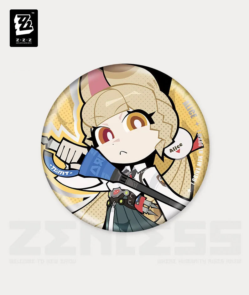 Zenless Zone Zero New Eridu Series Chibi Badge Spook Shack
