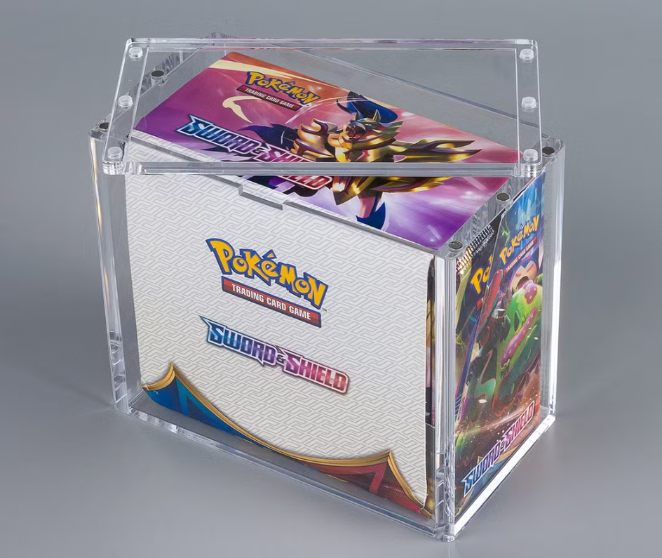 PYP Pokemon Booster Box Acrylic Display Case - Top Magnetic Lid - Antstop PYP Pokemon Booster Box Acrylic Display Case - Top Magnetic Lid - Antstop