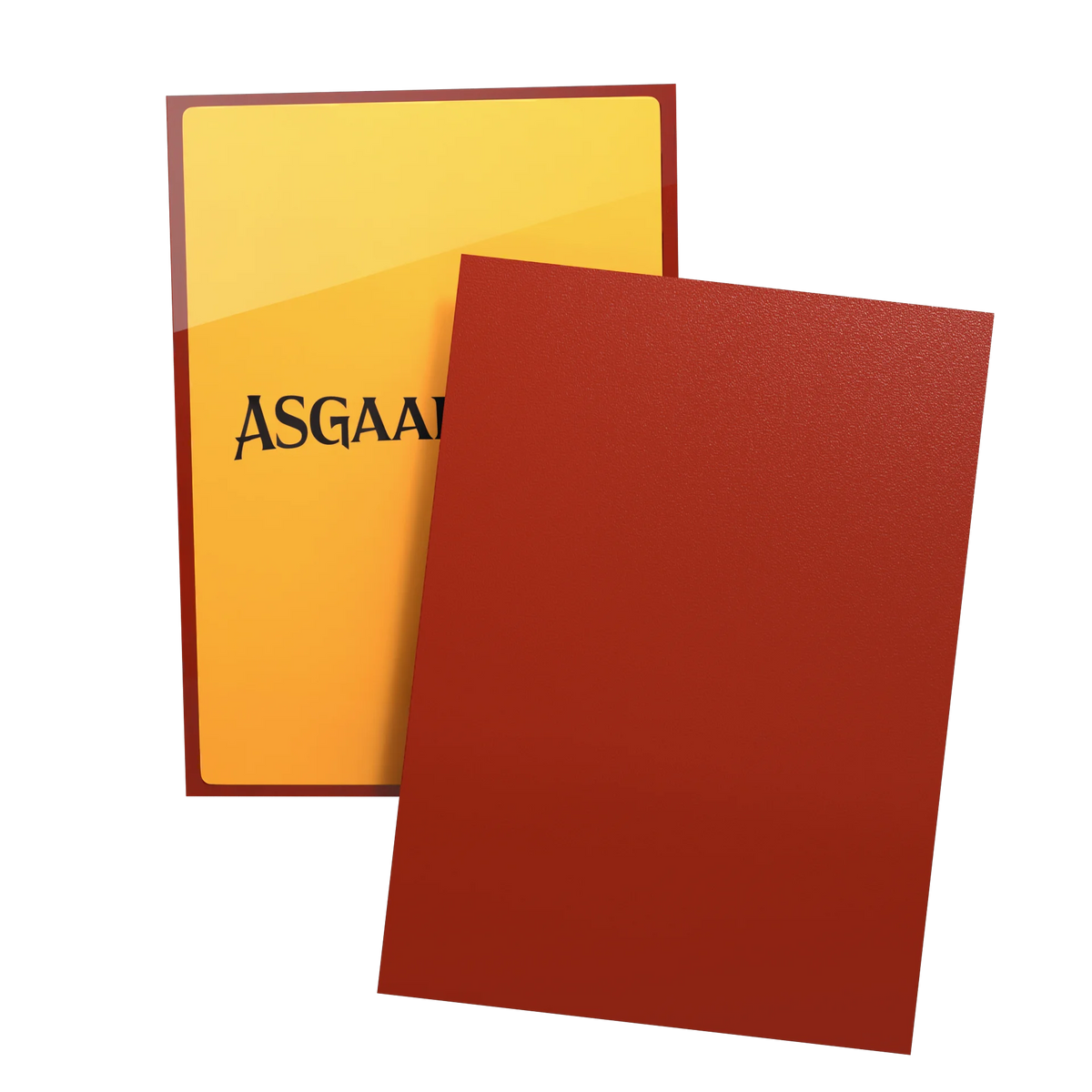 Asgaardian Matte Standard Sleeves – FENRIR AND TYR THE SACRIFICE “Fiery Red” (104pcs)