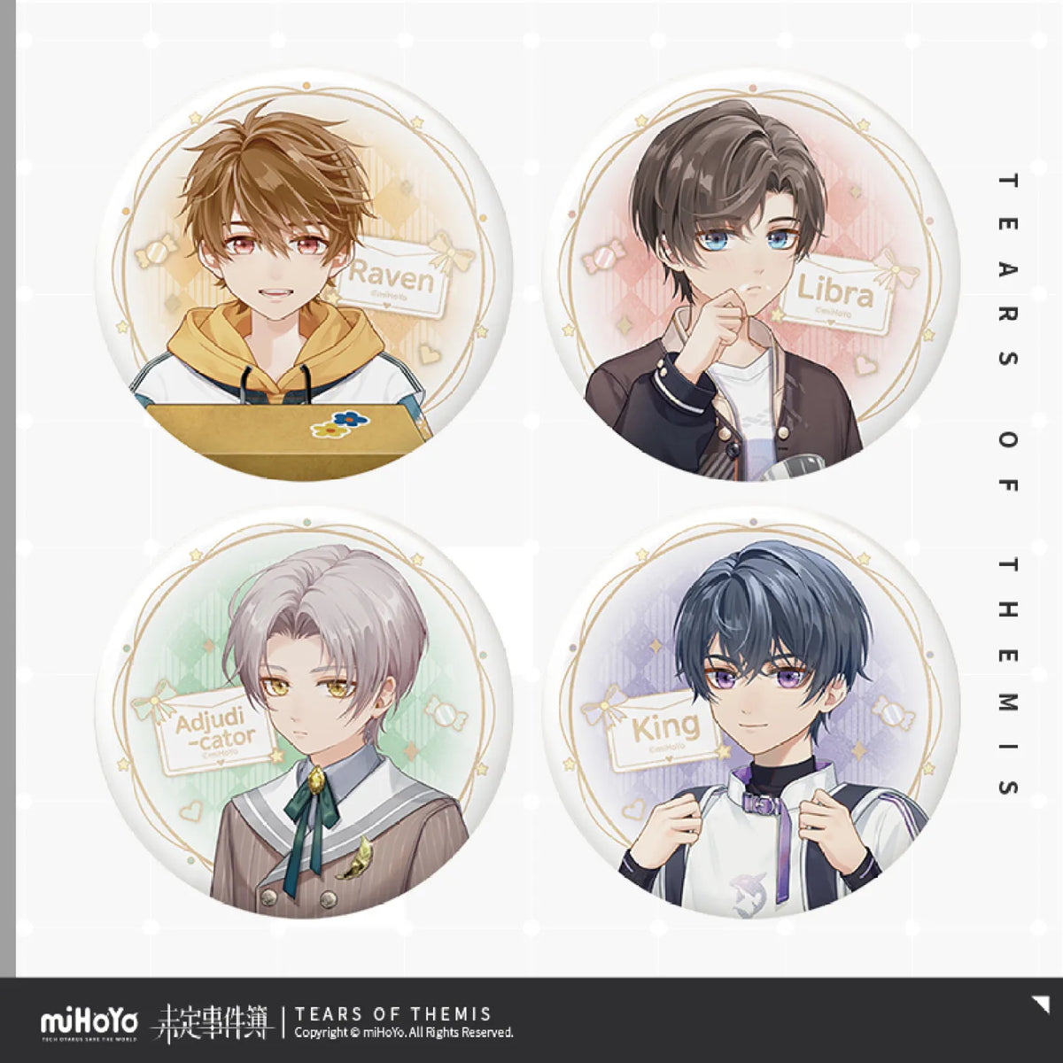 miHoYo Tears of Themis "Youthful Thought" Series Tin Badge