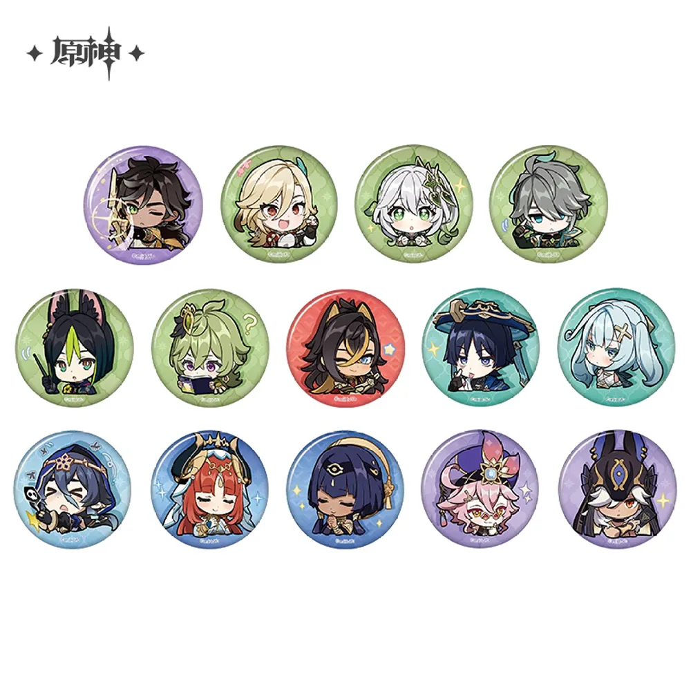 miHoYo Genshin Impact Chibi Sumeru Character Expression Sticker Badge