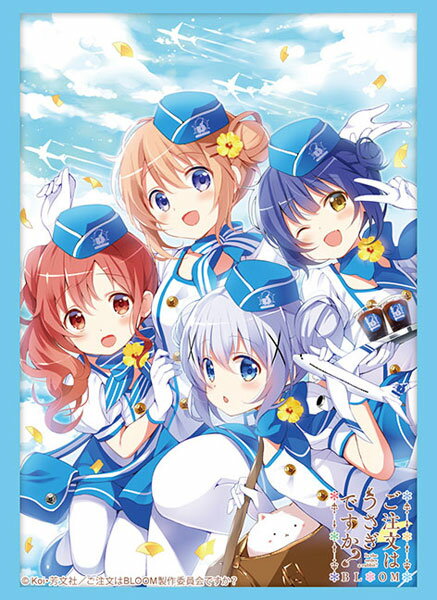 Bushiroad Sleeves Collection - Is The Order A Rabbit? Bloom &quot;Cocoa &amp; Chino &amp; Maya &amp; Megu&quot; (Vol.3783)