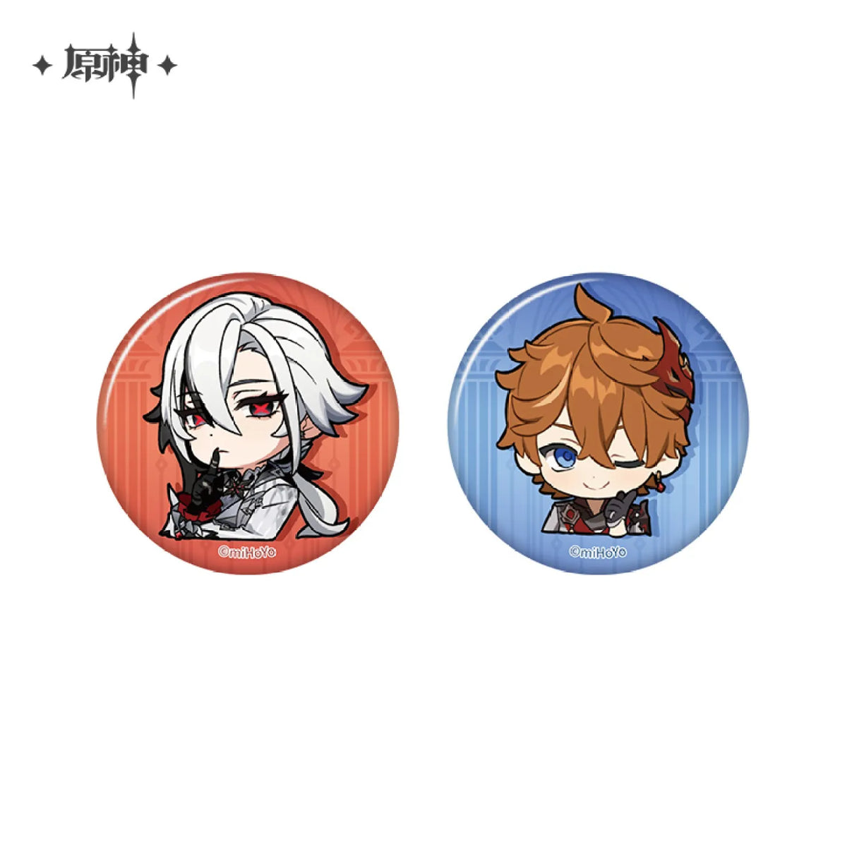 miHoYo Genshin Impact Chibi Expression Sticker Badge: Fatui