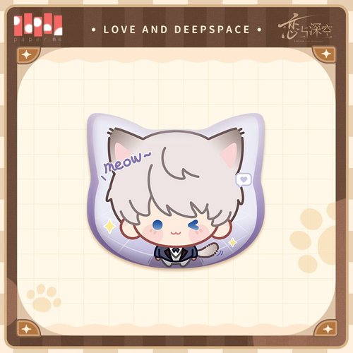 Love and Deepspace Your Cat Misses You Series Chibi Metal Pin