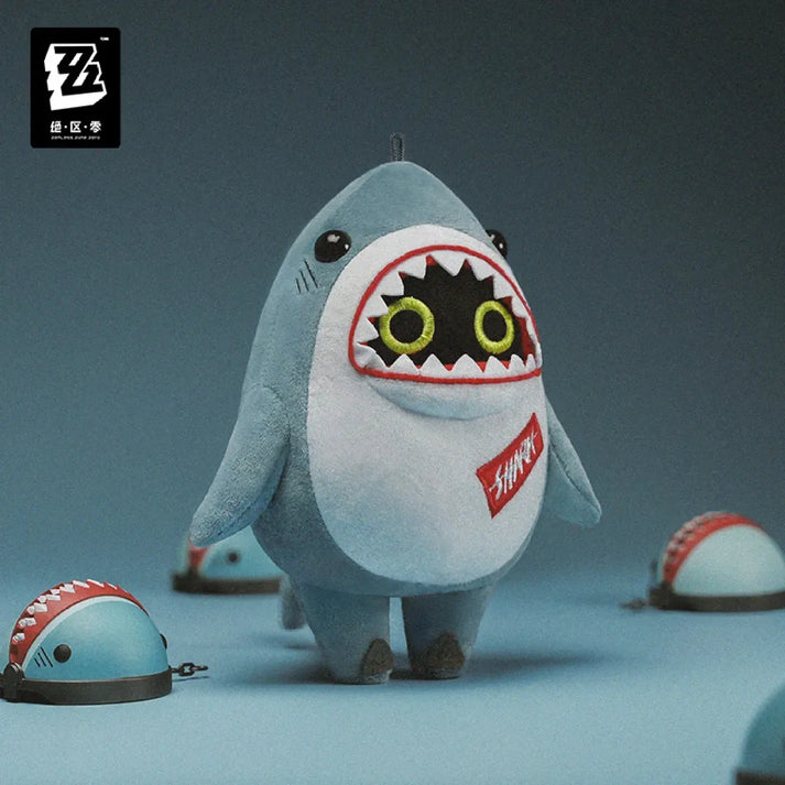 Zenless Zone Zero Sharkboo Plushy Keychain