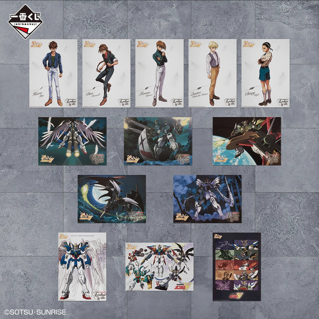(Whole Set 70tix) Ichiban Kuji Mobile Suit Gundam "W 30th Anniversary"