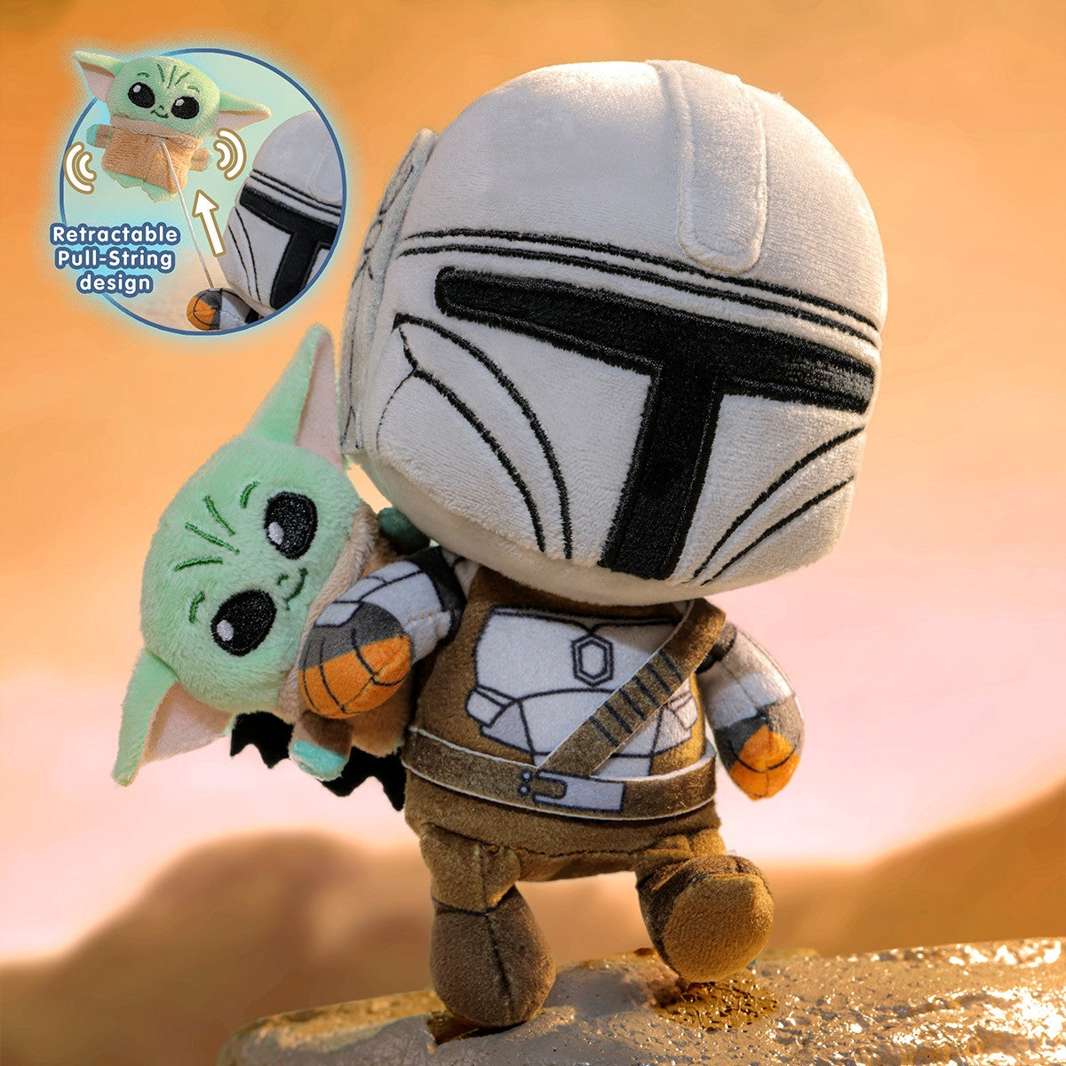 The Mandalorian and Grogu Cosbi Plush Keychain Collection