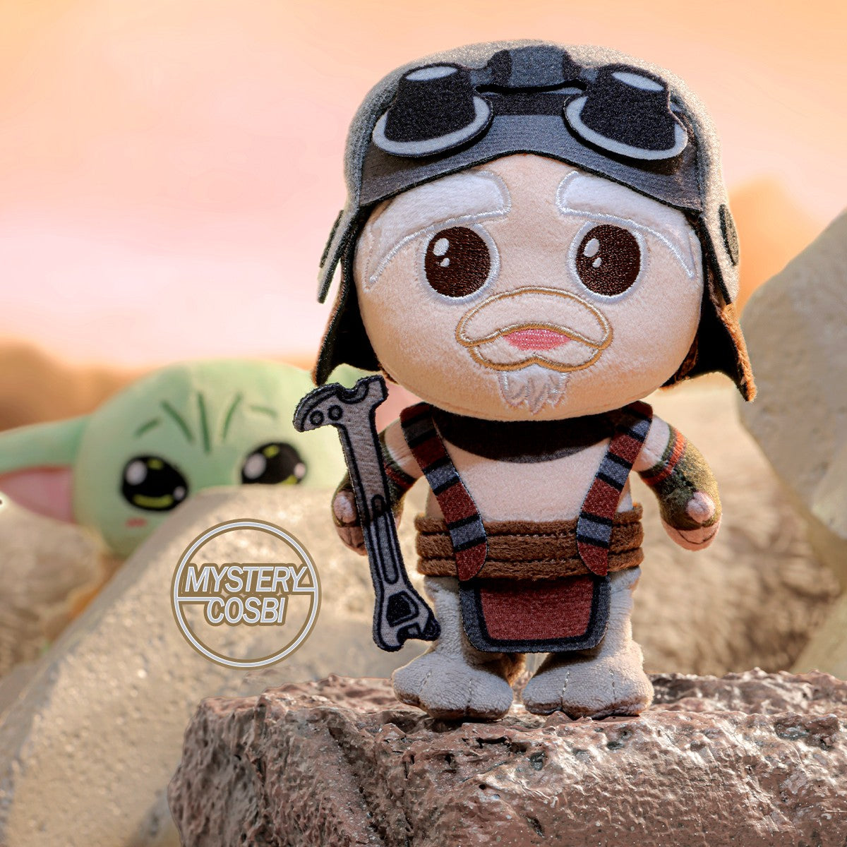 The Mandalorian and Grogu Cosbi Plush Keychain Collection