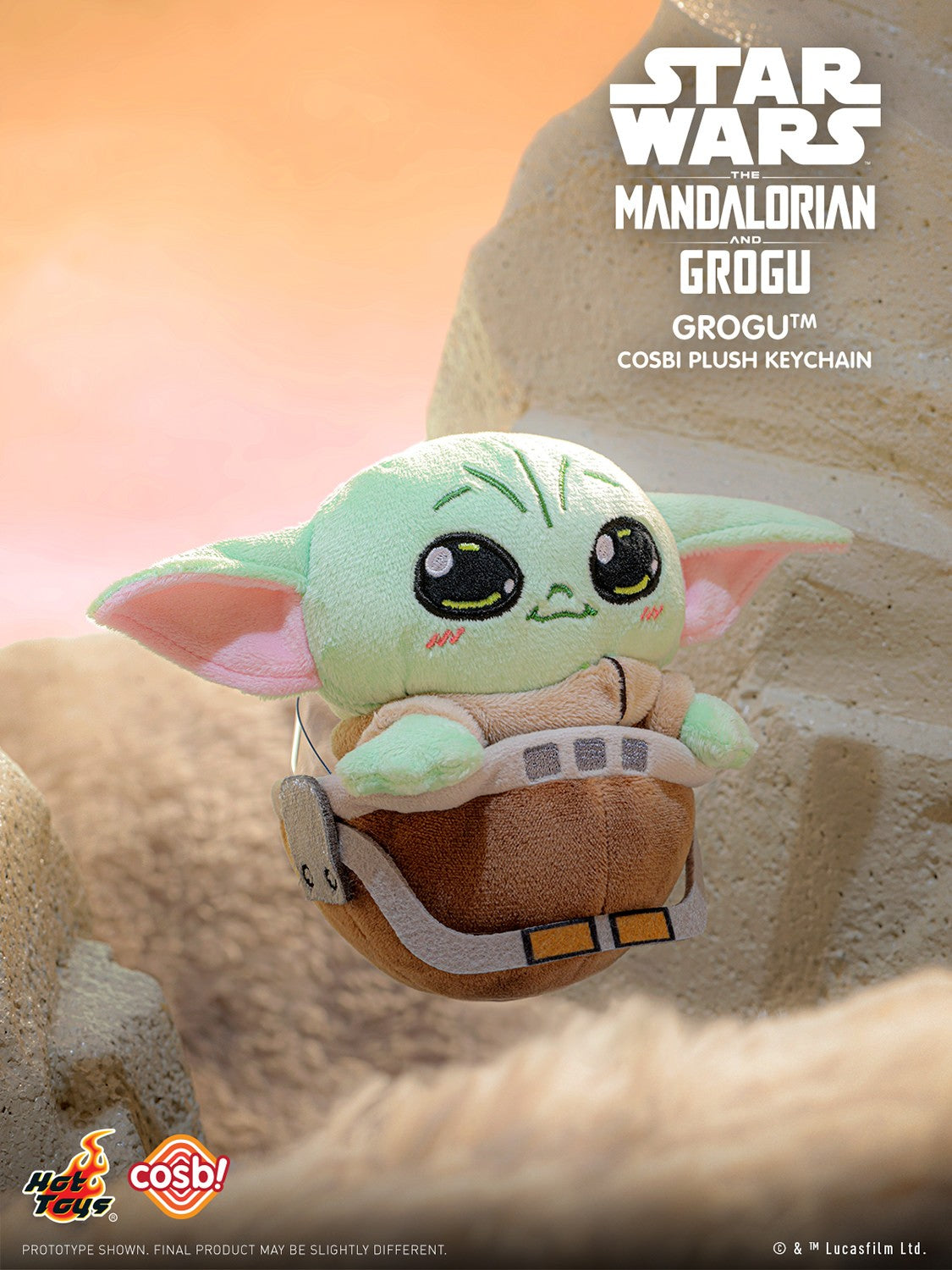 The Mandalorian and Grogu Cosbi Plush Keychain Collection