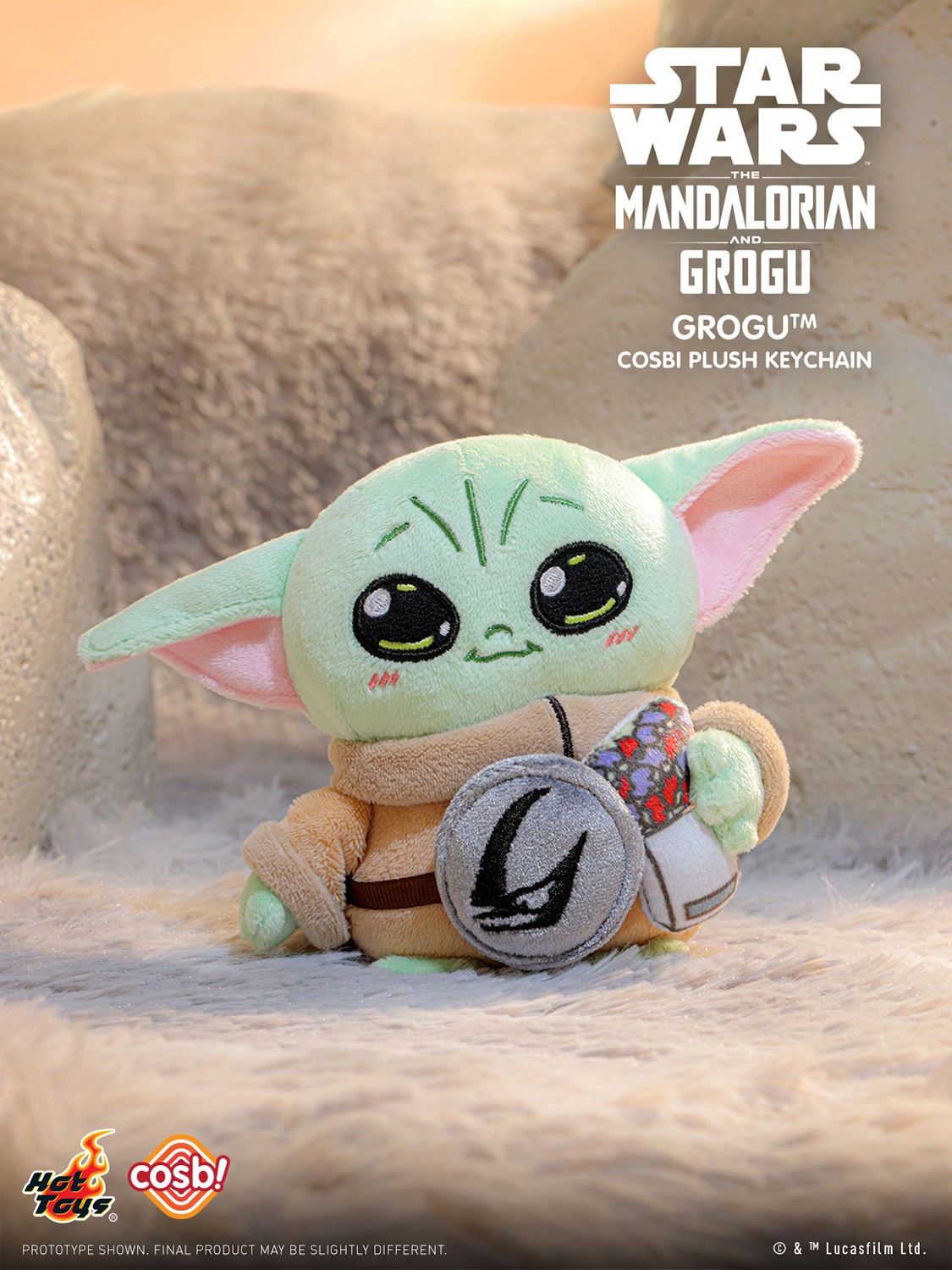 The Mandalorian and Grogu Cosbi Plush Keychain Collection