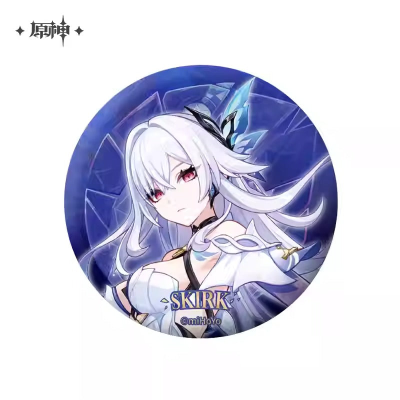 miHoYo Genshin Impact Kyohuchi's Dark Star Series Badge and Acrylic Stand "Skirk"