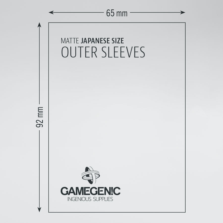 Gamegenic Sleeve Japanese Size 60pcs &quot;Matte Outer Sleeves&quot;