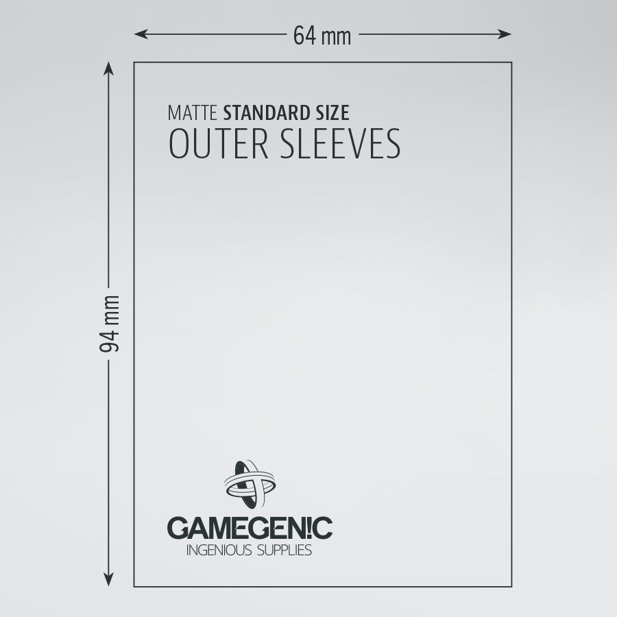 Gamegenic Sleeve Standard Size 50pcs &quot;Matte Outer Sleeves&quot;