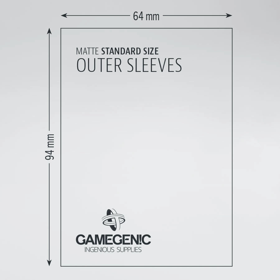Gamegenic Sleeve Standard Size 50pcs "Matte Outer Sleeves" (NEW 2026)
