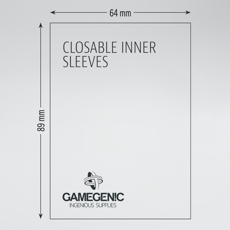 Gamegenic Sleeve Standard Size 100pcs &quot;Closable Inner Sleeves&quot;