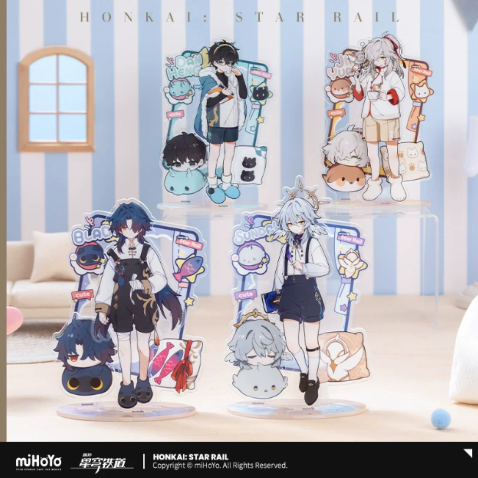 Honkai: Star Rail Boys Dorm Series Acrylic Stand-Jingyuan-miHoYo-Ace Cards & Collectibles