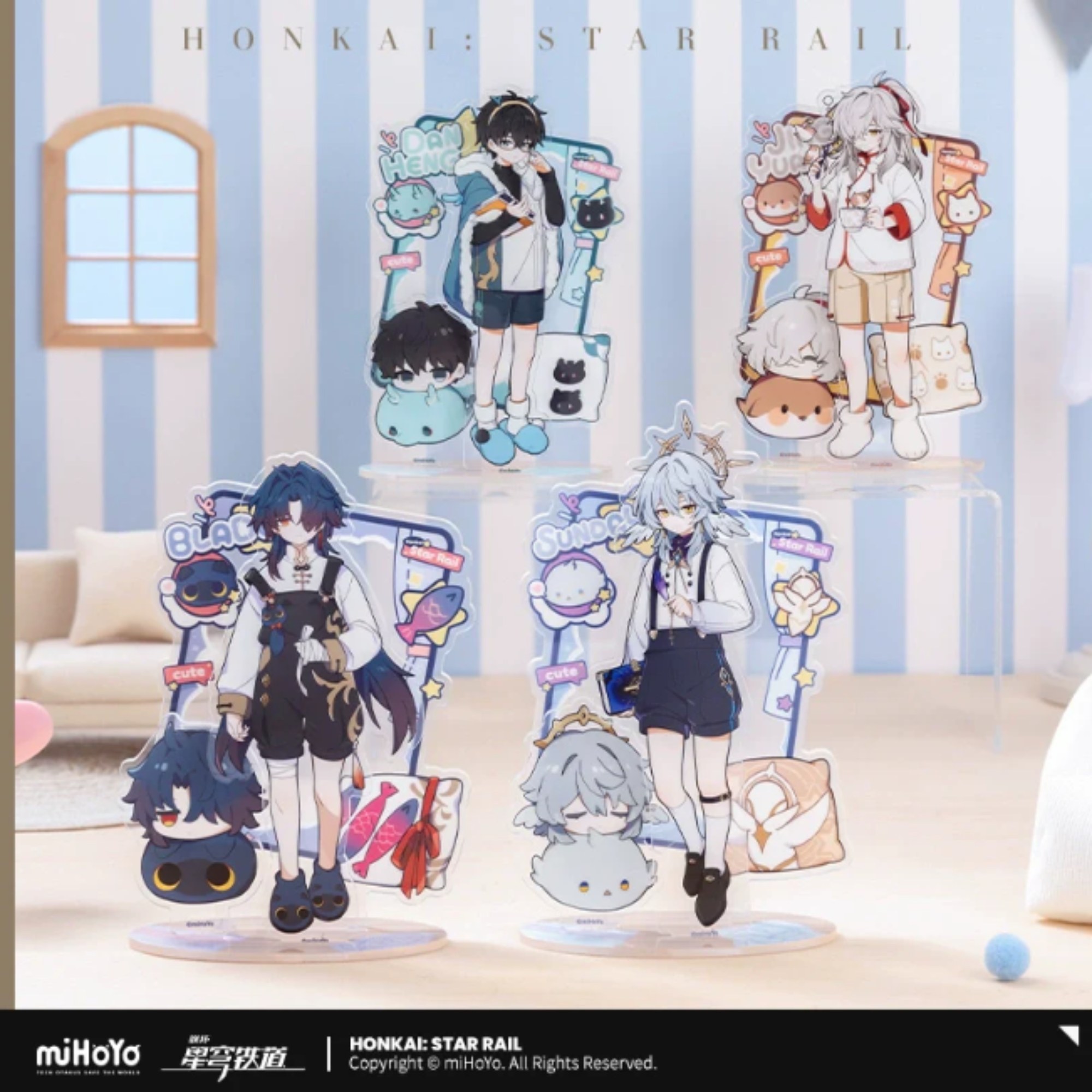 Honkai: Star Rail Boys Dorm Series Acrylic Stand-Jingyuan-miHoYo-Ace Cards & Collectibles